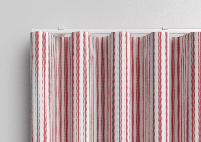 Lace Stripes, Rouge - Made to Measure Curtains - Image 13
